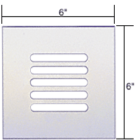Mirart 6&quot; x 6&quot; Clear Acrylic Mirror Grille  | FMG660