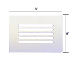Mirart 8&quot; x 6&quot; Clear Acrylic Mirror Grille  | FMG860