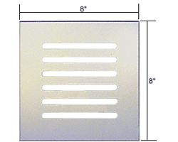 Mirart 8&quot; x 8&quot; Clear Acrylic Mirror Grille  | FMG880