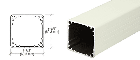 C.R. Laurence CRL 200, 300, 350, &amp; 400 Series Oyster White 36&quot; Fascia Mount Post Only | FP360W