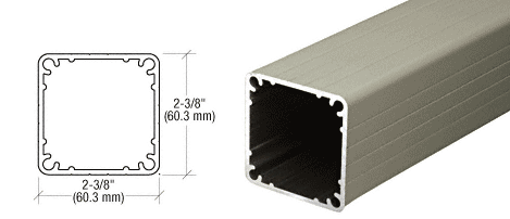 C.R. Laurence CRL 200, 300, 350, &amp; 400 Series Beige Gray 36&quot; Fascia Mount Post Only | FP36BGY