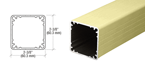 C.R. Laurence CRL 200, 300, 350, &amp; 400 Series Chromate (Unfinished) 36&quot; Fascia Mount Post Only | FP36CRM