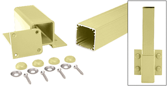C.R. Laurence CRL 200, 300, 350, &amp; 400 Series Chromate (Unfinished) 36&quot; Fascia Mount Post Kit | FP36KCRM