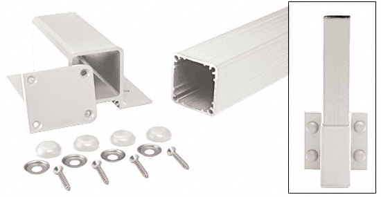 C.R. Laurence CRL 200, 300, 350 &amp; 400 Series Sky White 42&quot; Fascia Mount Post Kit | FP42KW