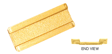 C.R. Laurence CRL Gold Finish Raised Lip Finger Pull | FP47