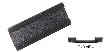 C.R. Laurence CRL Black Finish Raised Lip Finger Pull | FP49
