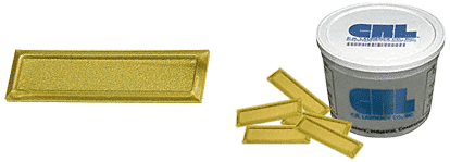 C.R. Laurence CRL Gold Anodized Showcase Stick-On Finger Pulls - Bulk | FP87BX