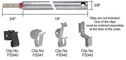 CRL 18&quot; Standard Duty Window Balances Red Bushing | FR1820 | FR1820