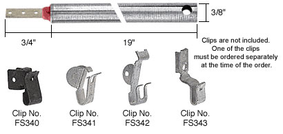 CRL 19&quot; Standard Duty Window Balances Red Bushing | FR1920 | FR1920