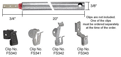 CRL 20&quot; Standard Duty Window Balances Red Bushing | FR2020 | FR2020
