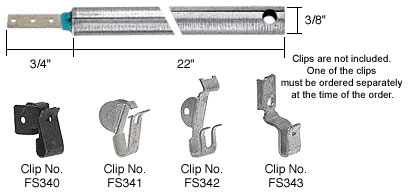 FR2230 | CRL 22&quot; Heavy Duty Window Balances with Blue Bushing (must be ordered with one of four clips) | FR2230