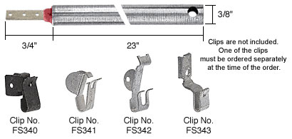 CRL 23&quot; Standard Duty Window Balances Red Bushing | FR2320  | FR2320