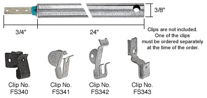 24&quot; Heavy Duty Window Balances with Blue Bushing (must be ordered with one of four clips) | FR2430