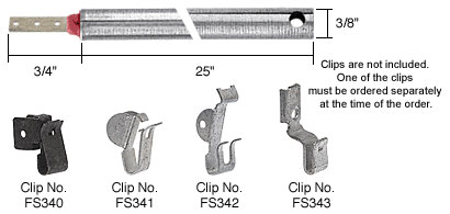 CRL 25&quot; Standard Duty Window Balances Red Bushing | FR2520 | FR2520