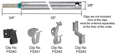 25&quot; Heavy Duty Window Balances with Blue Bushing (must be ordered with one of four clips) | FR2530