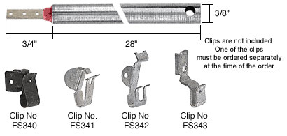 CRL 28&quot; Standard Duty Window Balances Red Bushing | FR2820  | FR2820