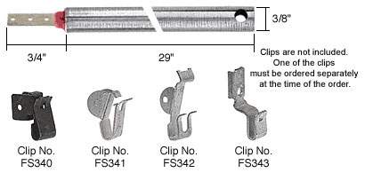 CRL 29&quot; Standard Duty Window Balances Red Bushing | FR2920 | FR2920