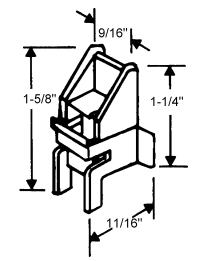 C.R. Laurence Window Channel Balance Top Guide Bulk - 50 Pack | FS101B