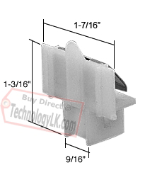 C.R. Laurence CRL Window Channel Balance Top Guides Bulk - 50 Pack | FS103B