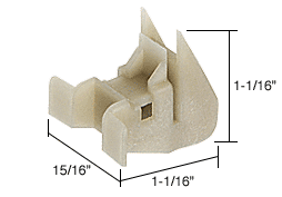 C.R. Laurence CRL Window Channel Balance Bottom Guide Bulk - 50 Pack | FS153B