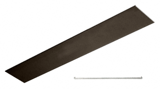 C.R. Laurence CRL Dark Bronze Anodized Flat Snap-In Channel- 120&quot; | FS1DU120