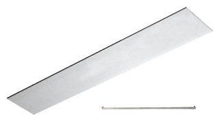 C.R. Laurence CRL Satin Anodized Flat Snap-In Channel- 120&quot; | FS1SA120