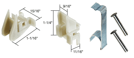 C.R. Laurence CRL Window Channel Balance Top and Bottom Guides, Attached | FS293BA