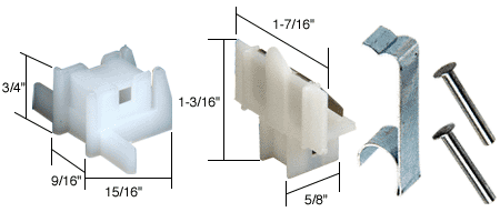 C.R. Laurence CRL Window Channel Balance Top and Bottom Guides, Attached | FS295BA