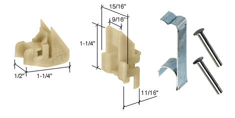 C.R. Laurence CRL Window Channel Balance Top and Bottom Guides, Attached | FS298BA