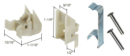 C.R. Laurence CRL Window Channel Balance Top and Bottom Guides, Attached | FS299BA