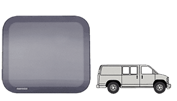 CRL-Automotive CRL Fixed &quot;All Glass Look&quot; Window - Side Hinged and Sliding Door for 1997+ Chevy/GMC Vans 17-11/16&quot; x 22-1/8&quot; | FW131