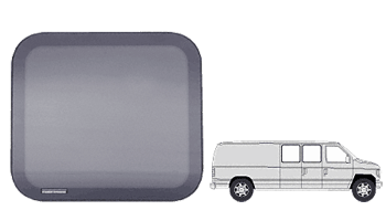 CRL-Automotive CRL Fixed &quot;All Glass Look&quot; 40% Window for Side Hinged Door - 1992+ Ford Vans 15-1/4&quot; x 21-3/4&quot;  | FW231