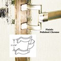 Gordon Glass&#174; Chrome Framed Sliding Shower Door Towel Bar and Brackets - 30" long x 2-1/16" Screw Holes