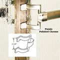 Gordon Glass&#174; Chrome Framed Sliding Shower Door Towel Bar and Brackets - 30" long x 2-1/4" Screw Holes