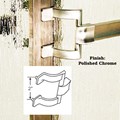 Gordon Glass&#174; Chrome Framed Sliding Shower Door Towel Bar and Brackets - 30" long x 2" Screw Holes