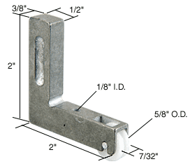 Sliding Window Corner Insert and Roller with 5/8&quot; Nylon Wheel for Trimview Windows | G3021 | G3021