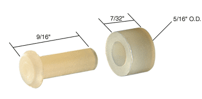 5/16&quot; Nylon Replacement Sliding Window Roller with Axle for Radco Windows | G3031 | G3031