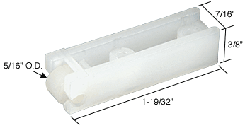 Sliding Window Roller with 5/16&quot; Nylon Wheel for Air Flow Windows | G3037 | G3037