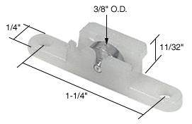 Sliding Window Roller with 3/8&quot; Steel Wheel for Tomray Tyco 66 Windows | G3038 | G3038