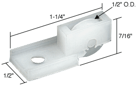Sliding Window Roller with 1/2&quot; Nylon Wheel for Acorn Windows | G3055 | G3055