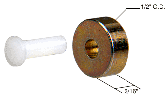 1/2&quot; Steel Sliding Window Replacement Roller with Axle Pin for Premiere and Keller Windows | G3060 | G3060