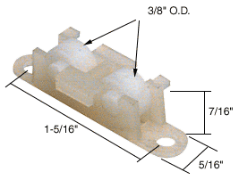 Sliding Window Roller with 3/8&quot; Nylon Wheel for House of Aluminum Windows | G3066 | G3066