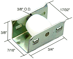 Sliding Window Roller with 3/8&quot; Nylon Wheel | G3093 | G3093