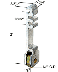 Sliding Window Roller with 1/2&quot; Steel Wheel for International Windows | G3102 | G3102