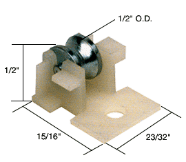 Sliding Window Roller with 1/2&quot; Steel Wheel for Krestmark Windows | G3106 | G3106