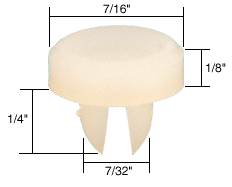 C.R. Laurence Sliding Window Guide for Likit, 7/16&quot; Diameter, Package | G3113
