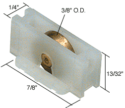 Sling Window Roller with 3/8&quot; Brass Wheel for Better-Bilt Aluminum &amp; Elco Windows | G3122 | G3122