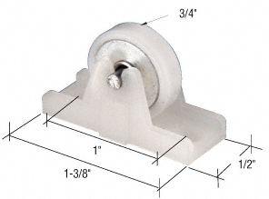 C.R. Laurence CRL Sliding Window Roller with 3/4&quot; Nylon Flat Edge Wheel | G3152