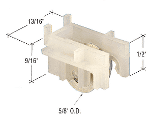 C.R. Laurence CRL 5/8&quot; Steel Window Roller Assembly | G3207