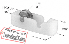 Sliding Window Roller with 1/2&quot; Steel Wheel for Capitol Windows - Package | G3225 | G3225